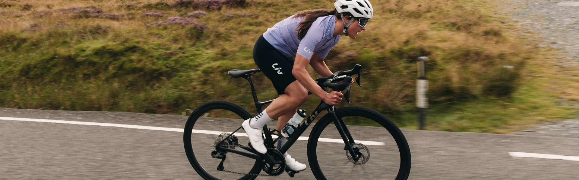 a woman sprinting on the Avail Advanced Pro