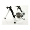Indoor cycling trainer for winter sessions, featuring fluid