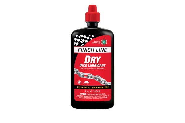 Finish Line Dry Chain Lube Ceramic BN 8oz Squeeze Bottle Liv