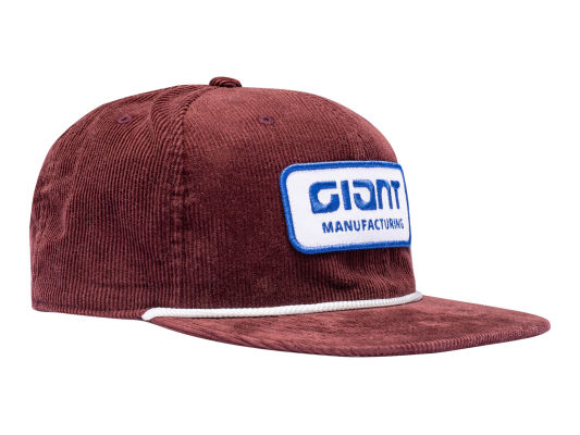 Corduroy Snapback (Brown) with Mountains Patch