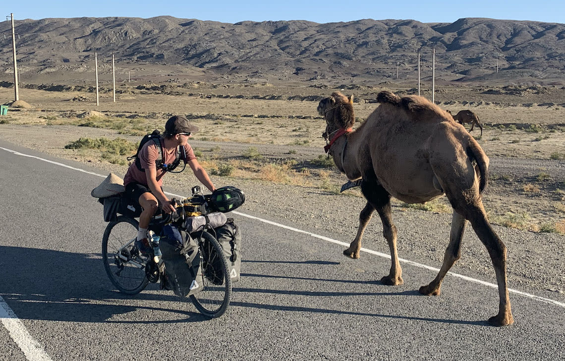 Giant ambassador Josh Reid bikepacking in Asia with his Giant Revolt