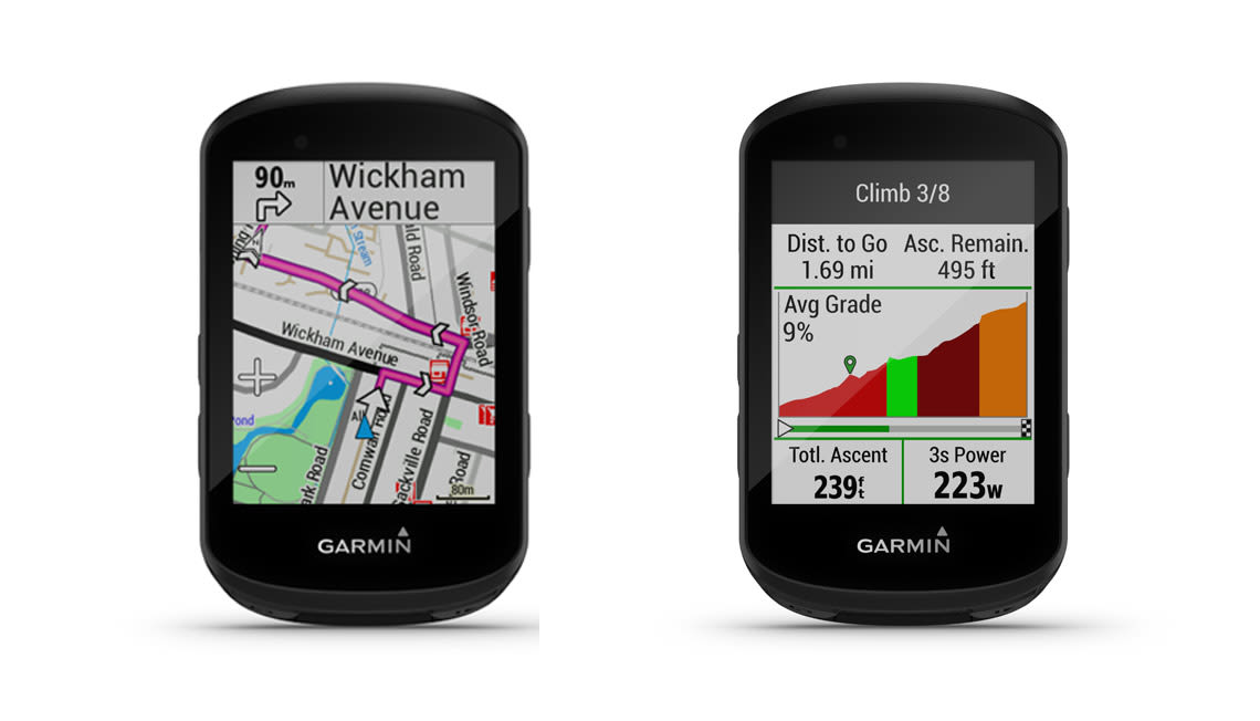 Garmin screen