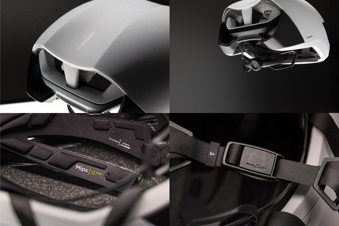 GIANT ロードバイク　ホイール、ヘルメット 風洞実験でエアロを追求したロードヘルメット PURSUIT / REV PRO